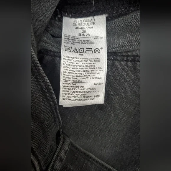 GAP True Black Skinny Jeans Size 28 - Picture 5 of 5